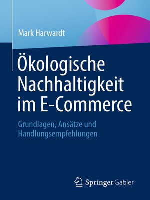 cover image of Ökologische Nachhaltigkeit im E-Commerce